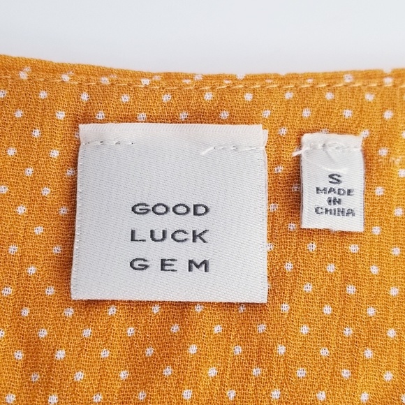 Good Luck Gem NWOT Polka Dots Tank Top - Picture 6 of 6